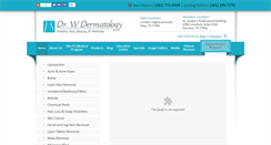 Desktop Screenshot of drwdermatology.com