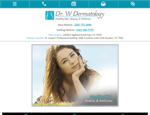 Tablet Screenshot of drwdermatology.com
